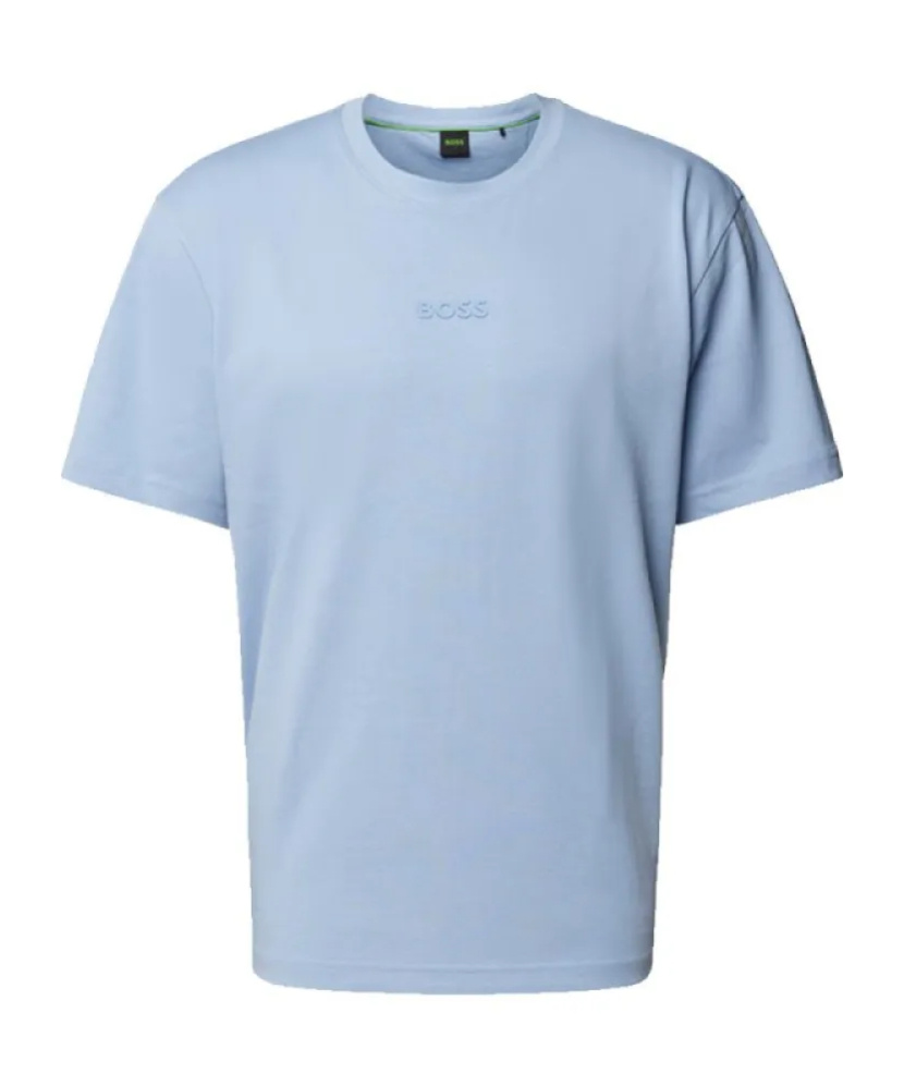 Hugo Boss Logo Pattern T-shirt In Blue