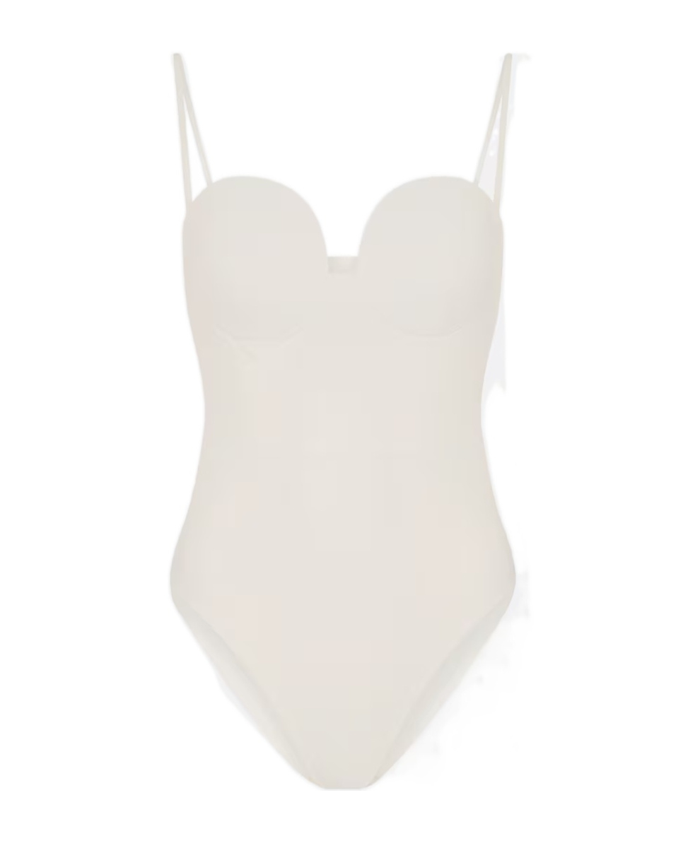 Magda Butrym Thin-strapped Swimsuit In White