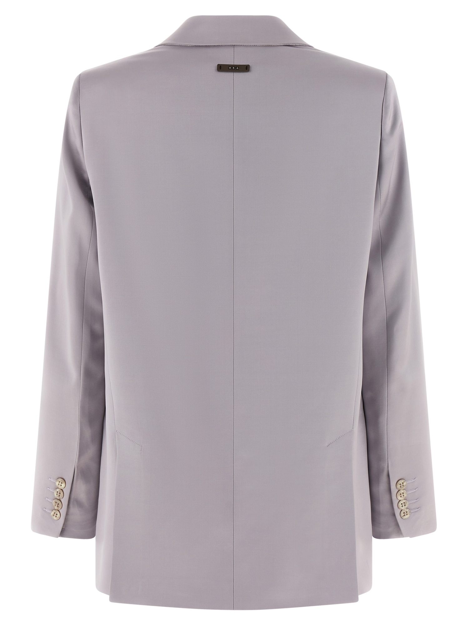 Peserico Lace-up Dress Coat In Gray