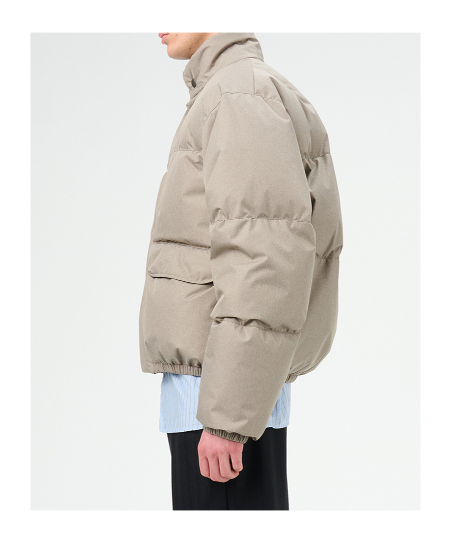 Our Legacy Taupe Grey Inhale Puffer Jacket In Nude