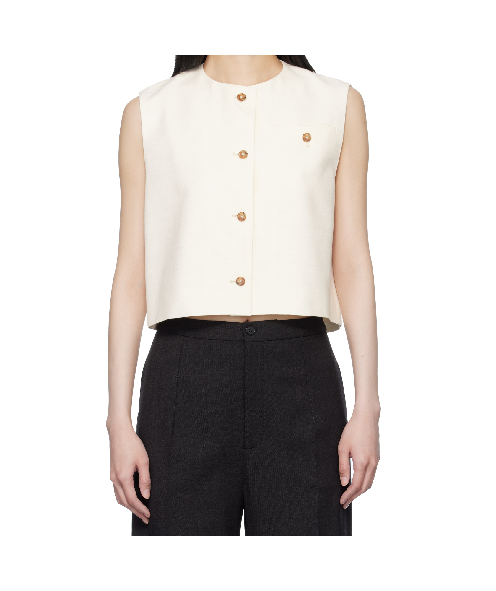 Shop Loulou Studio Esme Gilet In Black