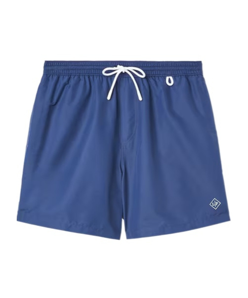 LORO PIANA ELASTIC WAIST-EDGE BEACH SHORTS