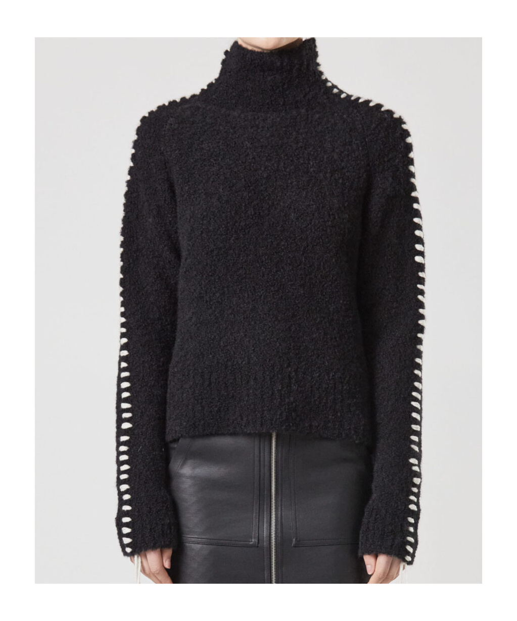 Thom Krom Decorative-stitching Sweater In Black
