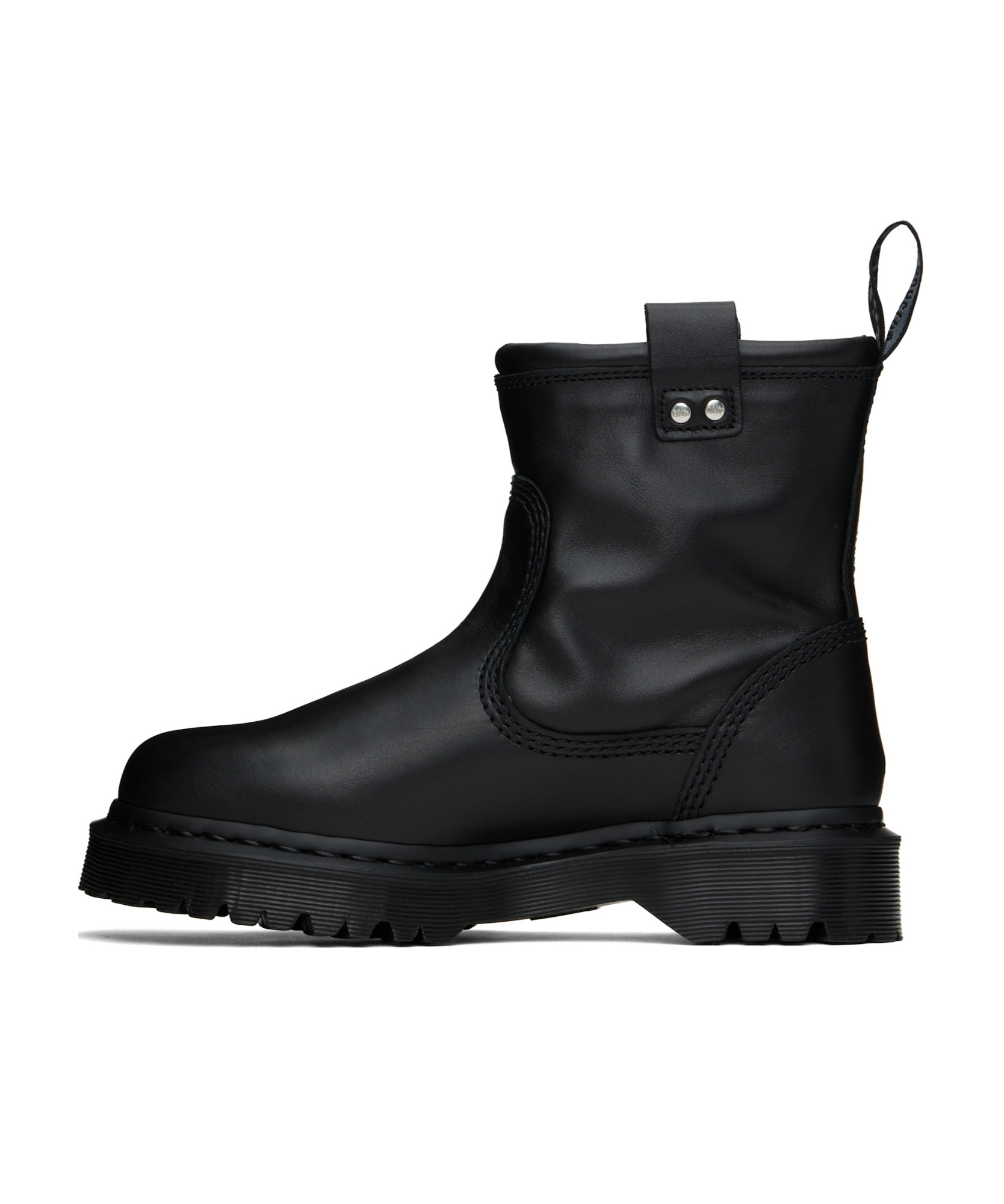 Dr. Martens' Pull Tab Short Boots In Black