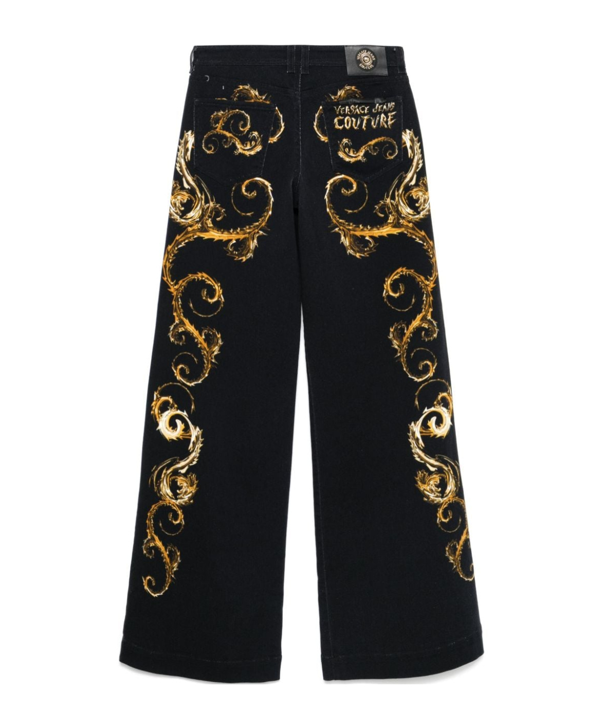 Versace Jeans Belt-loop Jeans In Black