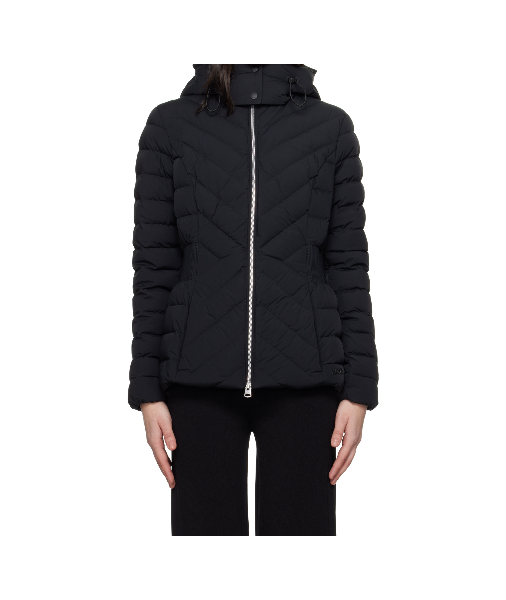 Mackage Black Idalee Hooded Light Down Jacket In Black