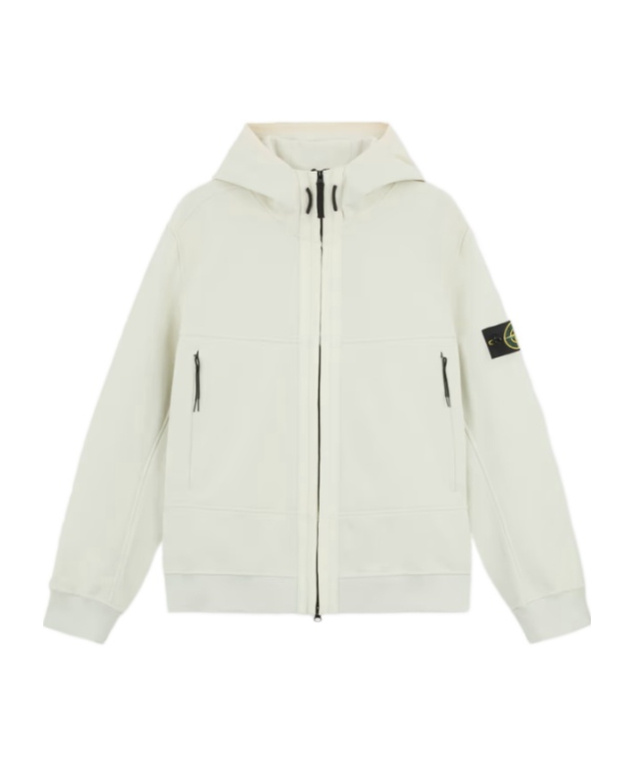 Stone Island Soft Shell-r Jacket In White