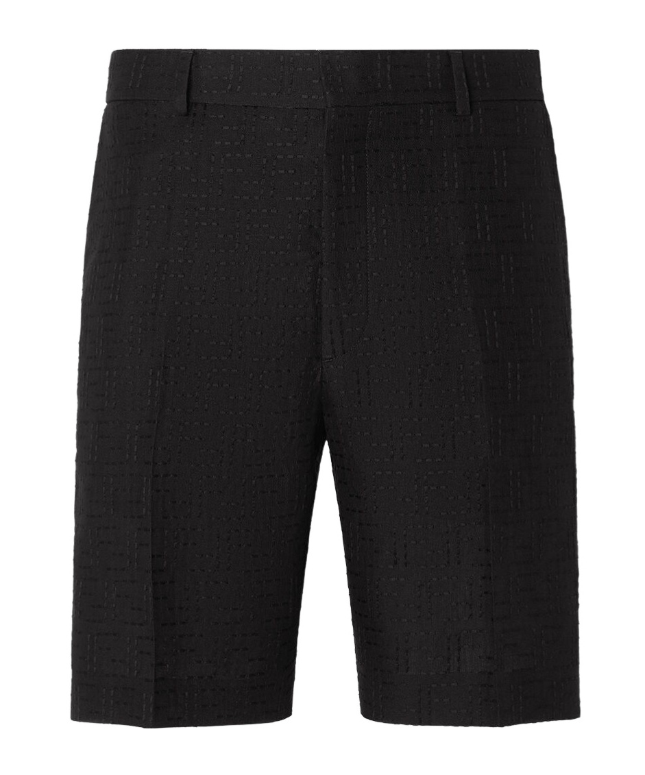 Fendi Belt-loop Shorts In Black