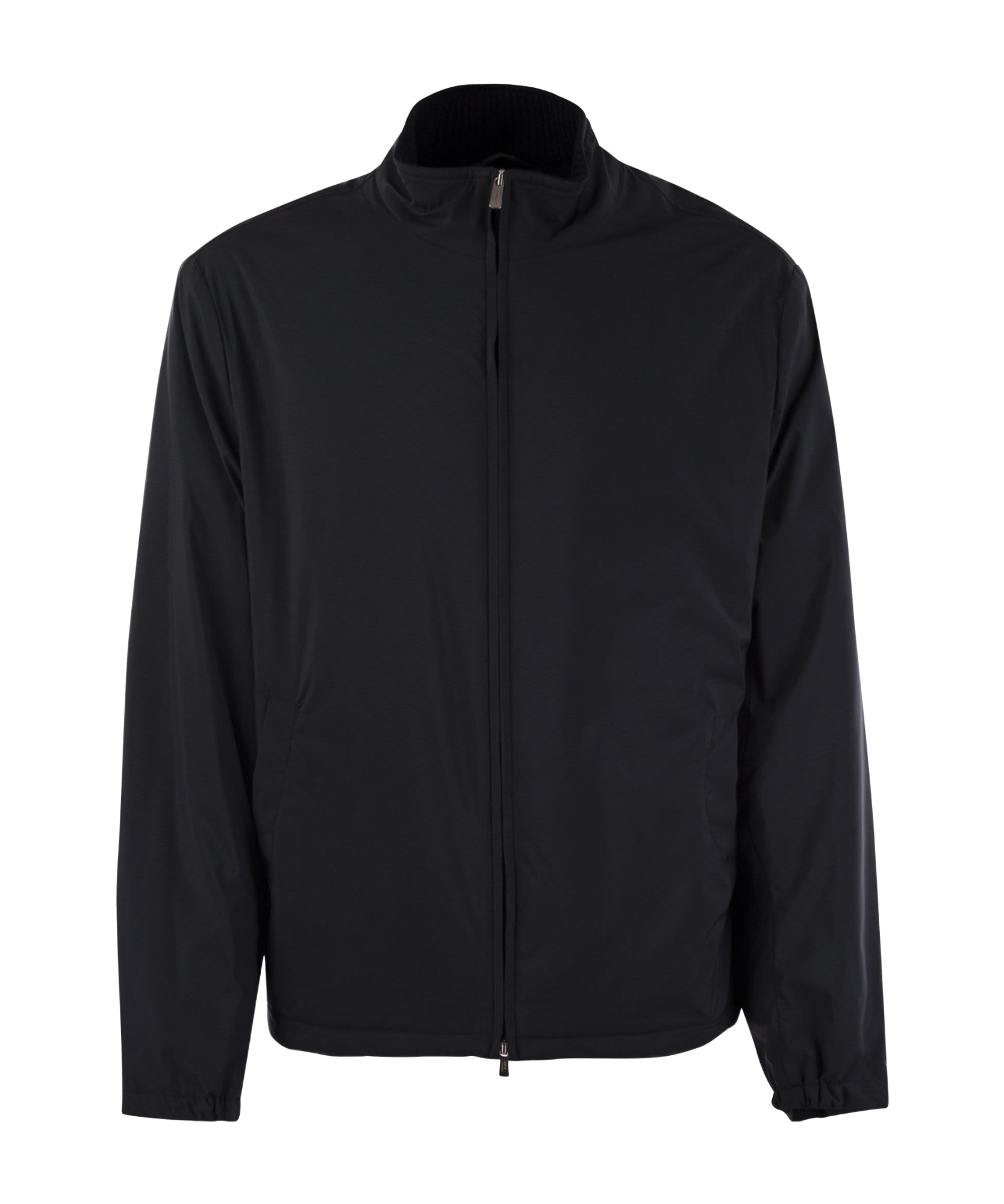 Fedeli Bomber Jacket In Technical Fabric In Black