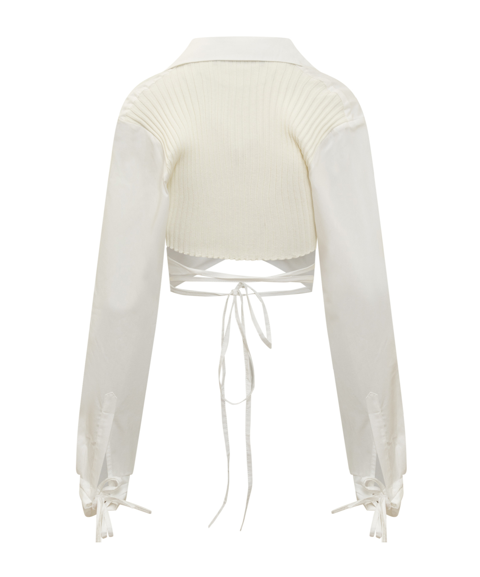 Andreädamo Cardigan In White Cotton In White