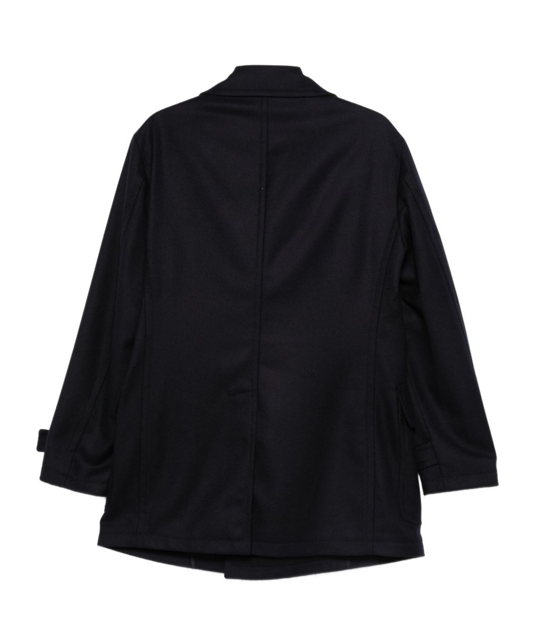 Tagliatore Double-breasted Wool Coat In Black