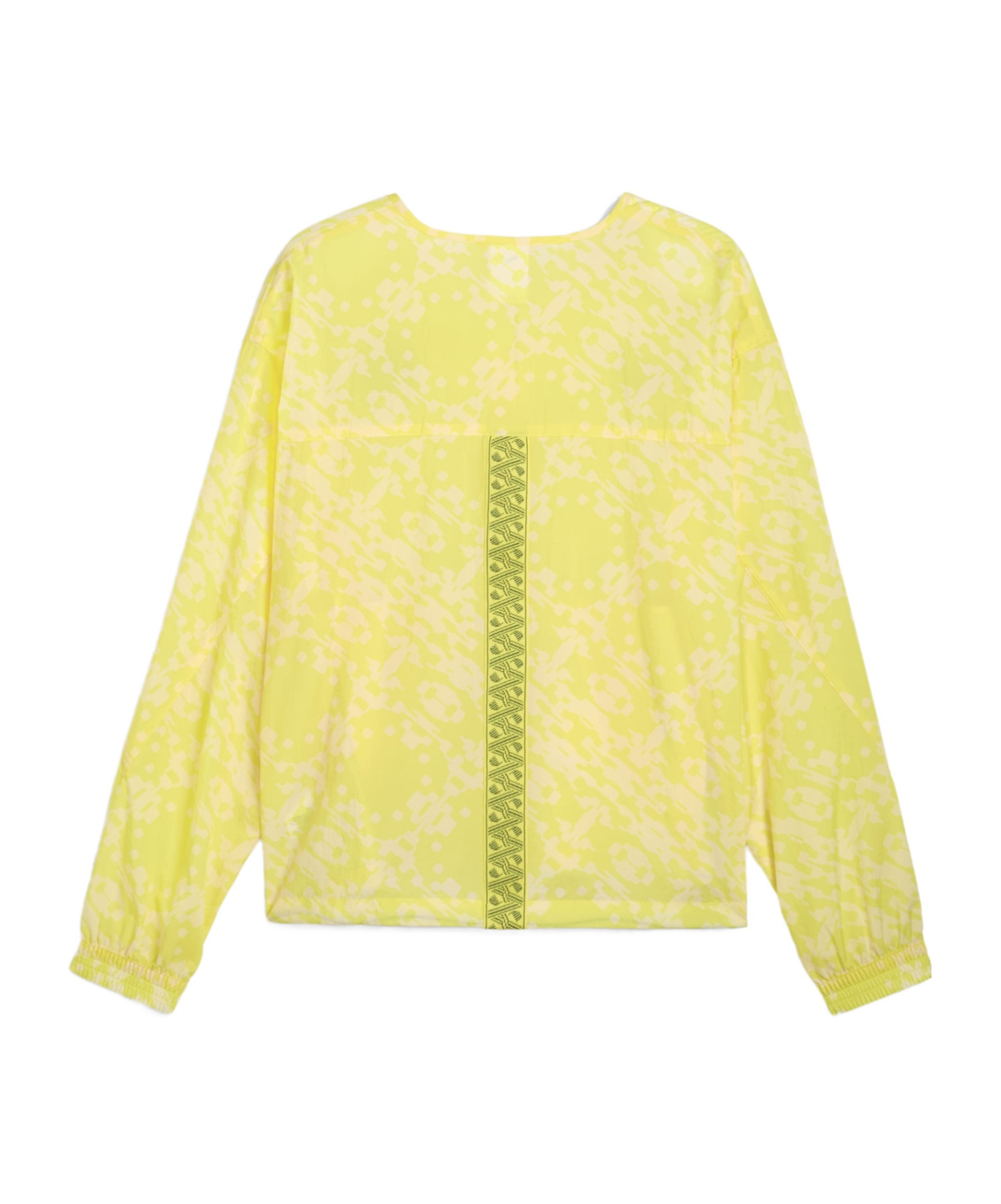 Puma All-over-pattern Zip-up Jacket In Yellow