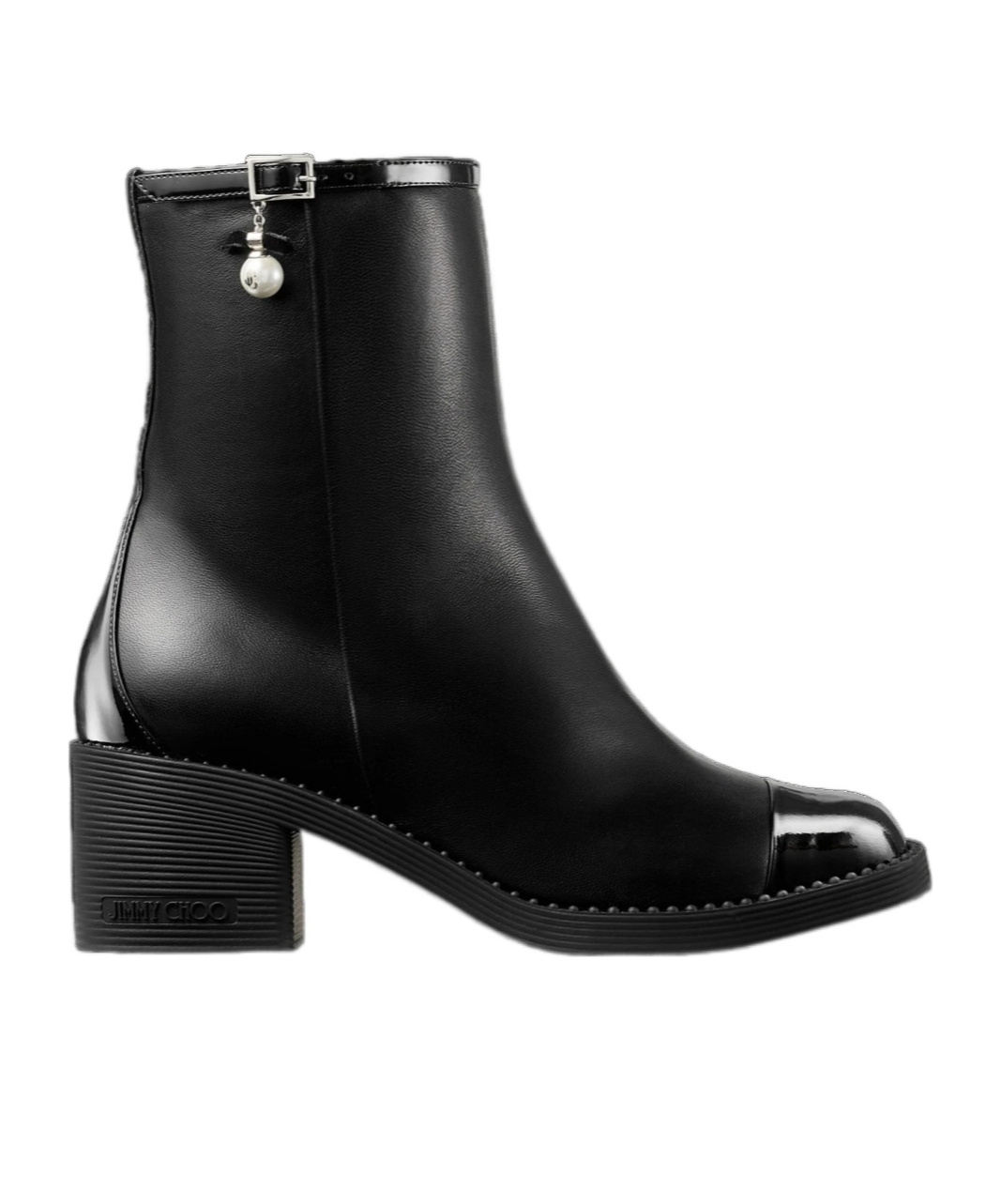 Jimmy Choo Zipper Ankle Boots In Black