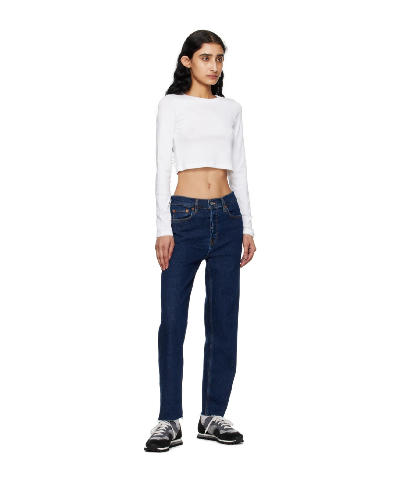 Re/done Re Done Stretch Denim Jeans In Black