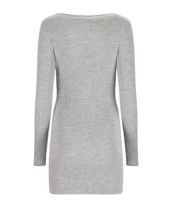 Giuseppe Di Morabito Long-sleeved Dress In Gray