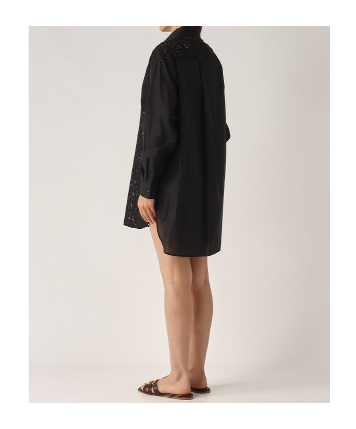 Ermanno Scervino Oversize Poplin Shirt In Blue
