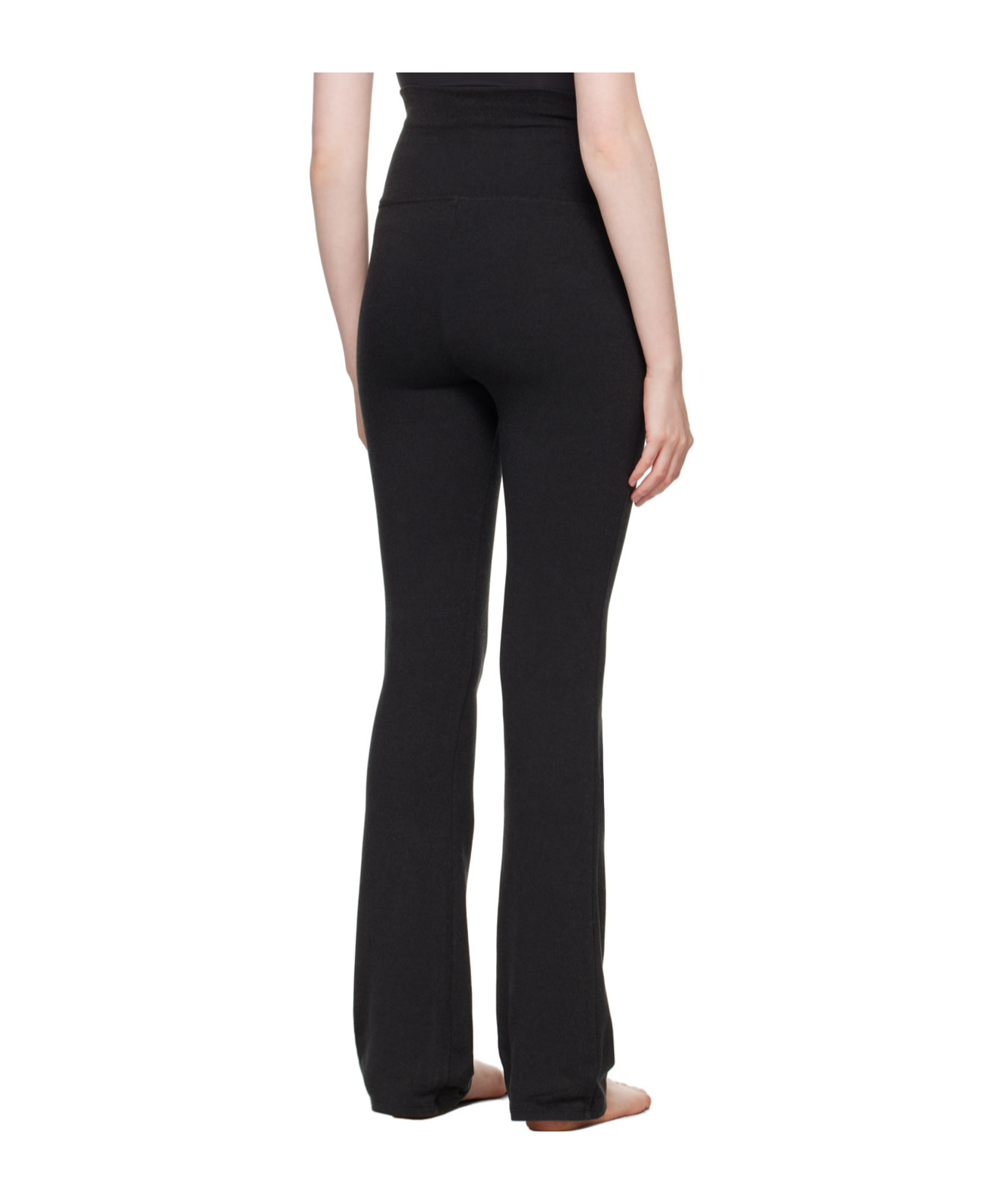 Skims Elastic Waist Casual Pants In Black