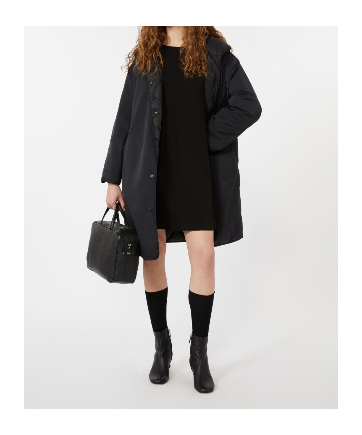 Weekend Max Mara Reversible Down Jacket In Black
