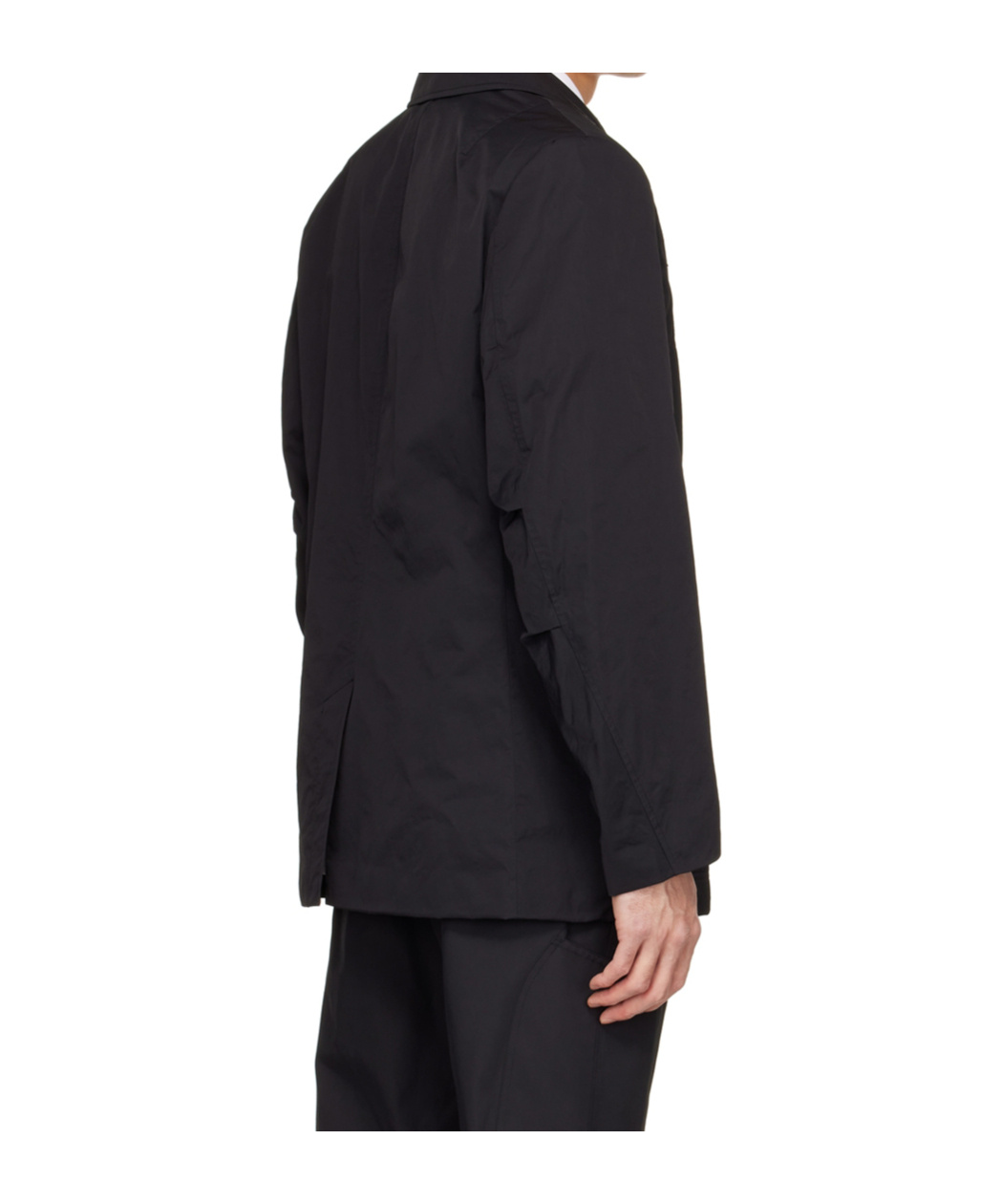 Helmut Lang Multi-pocket Single-breasted Blazer In Blue
