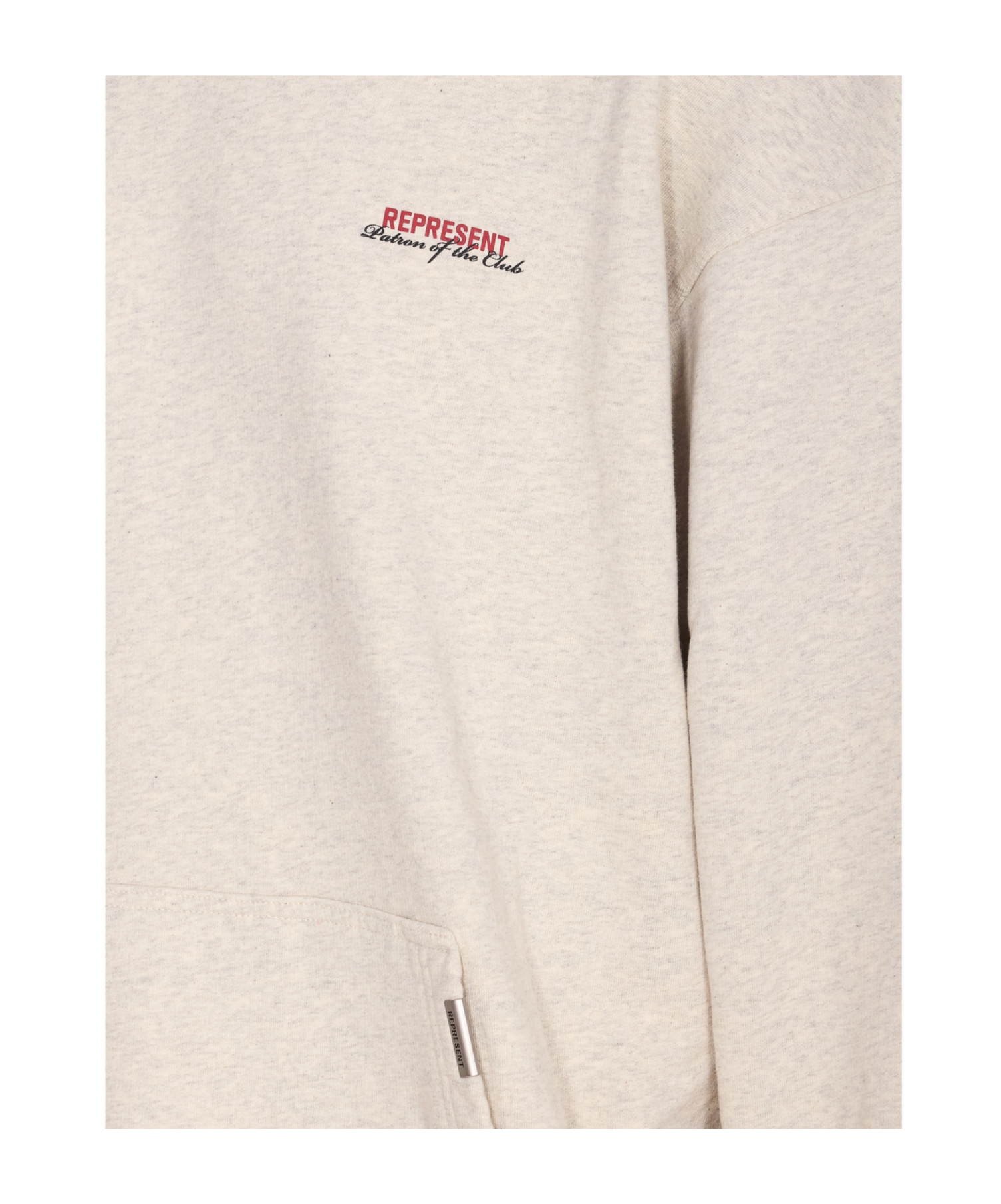 Represent Classic Hoodie With Front Kangaroo Pocket And Adjustable Drawstring In Neutral