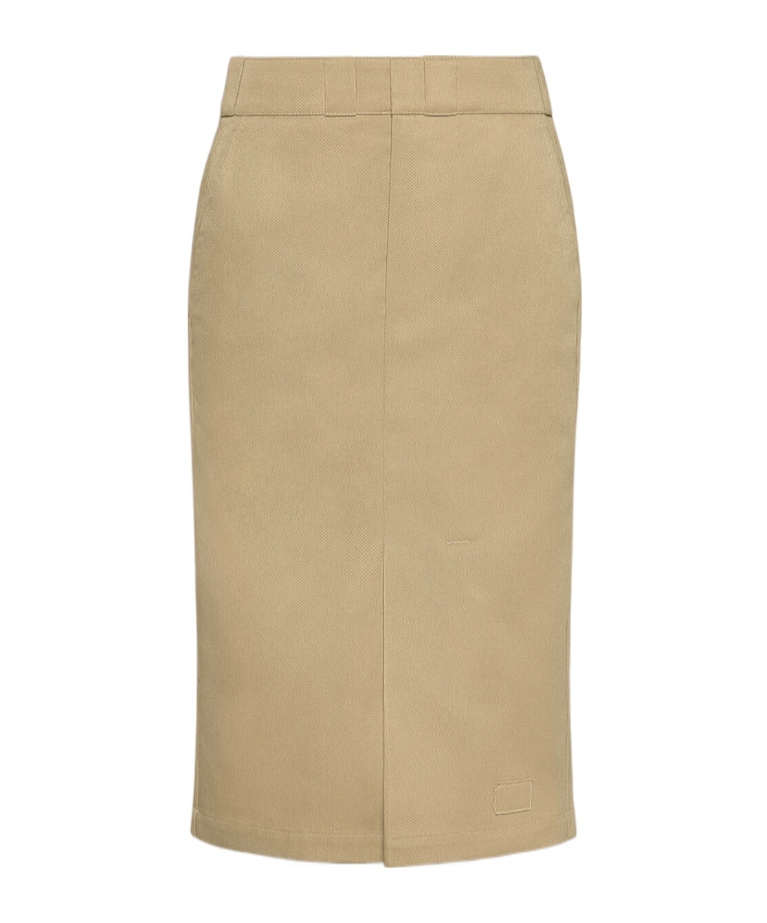 Maison Margiela Cotton Gabardine Midi Skirt Skirts Beige In Nude