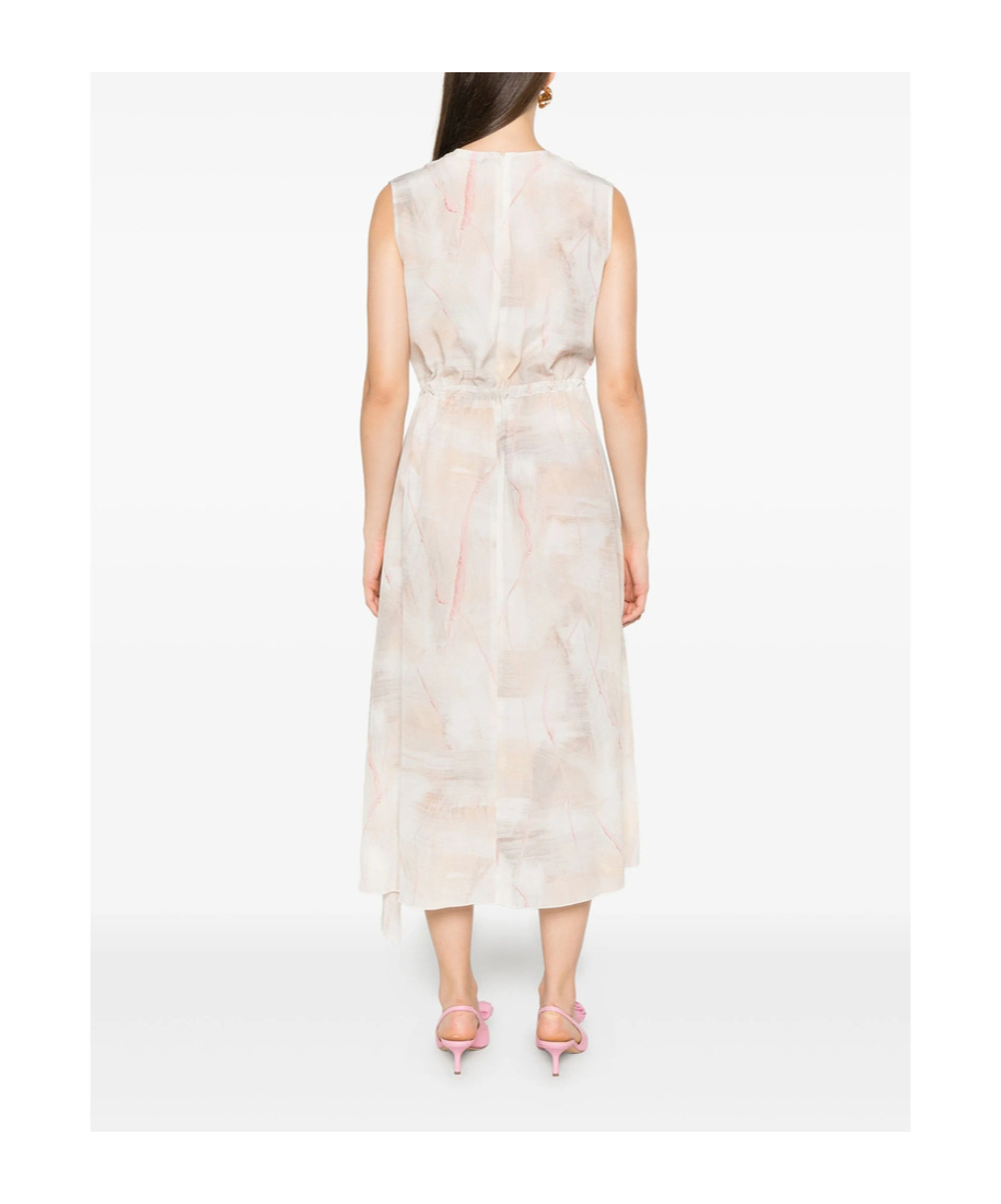 Fabiana Filippi Abstract-print Sleeveless Dress In Neutral
