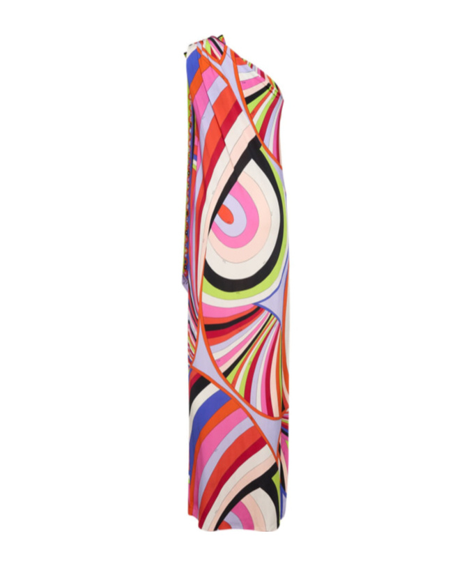 Pucci Printed One-shoulder Dress