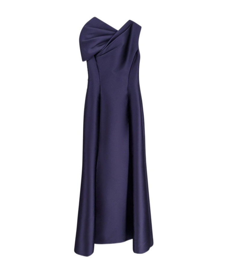 Alberta Ferretti Sleeveless Dress In Blue