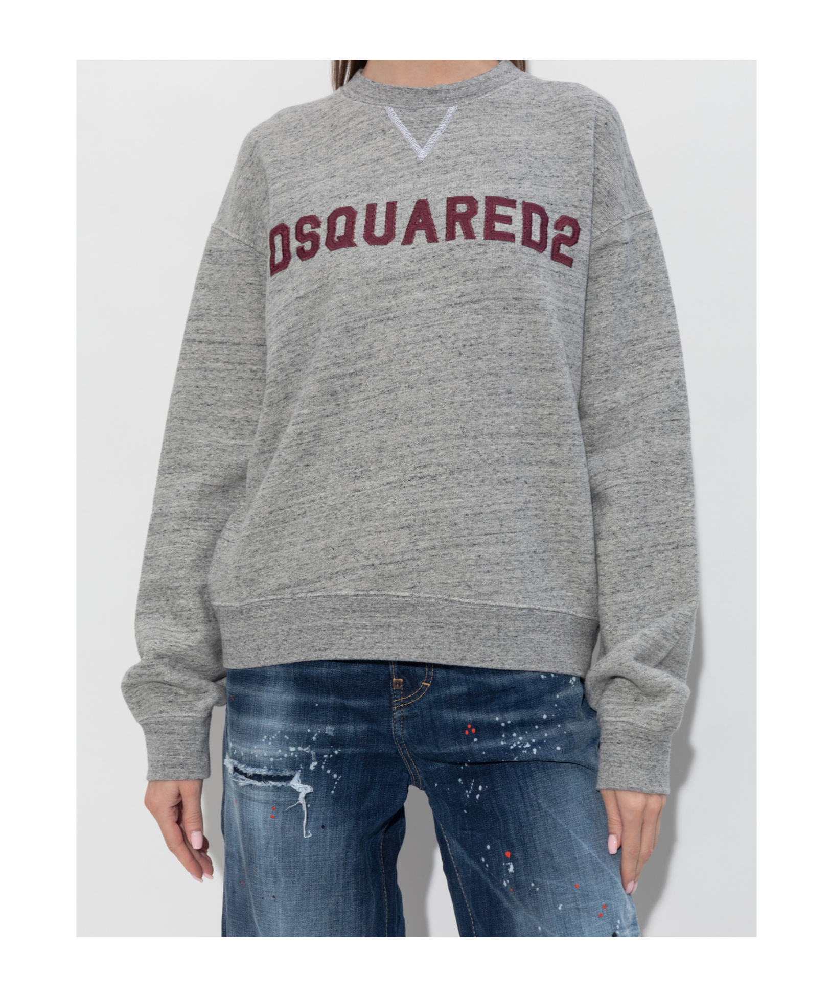 Dsquared2 Long Sleeve Sweatshirt In Gray