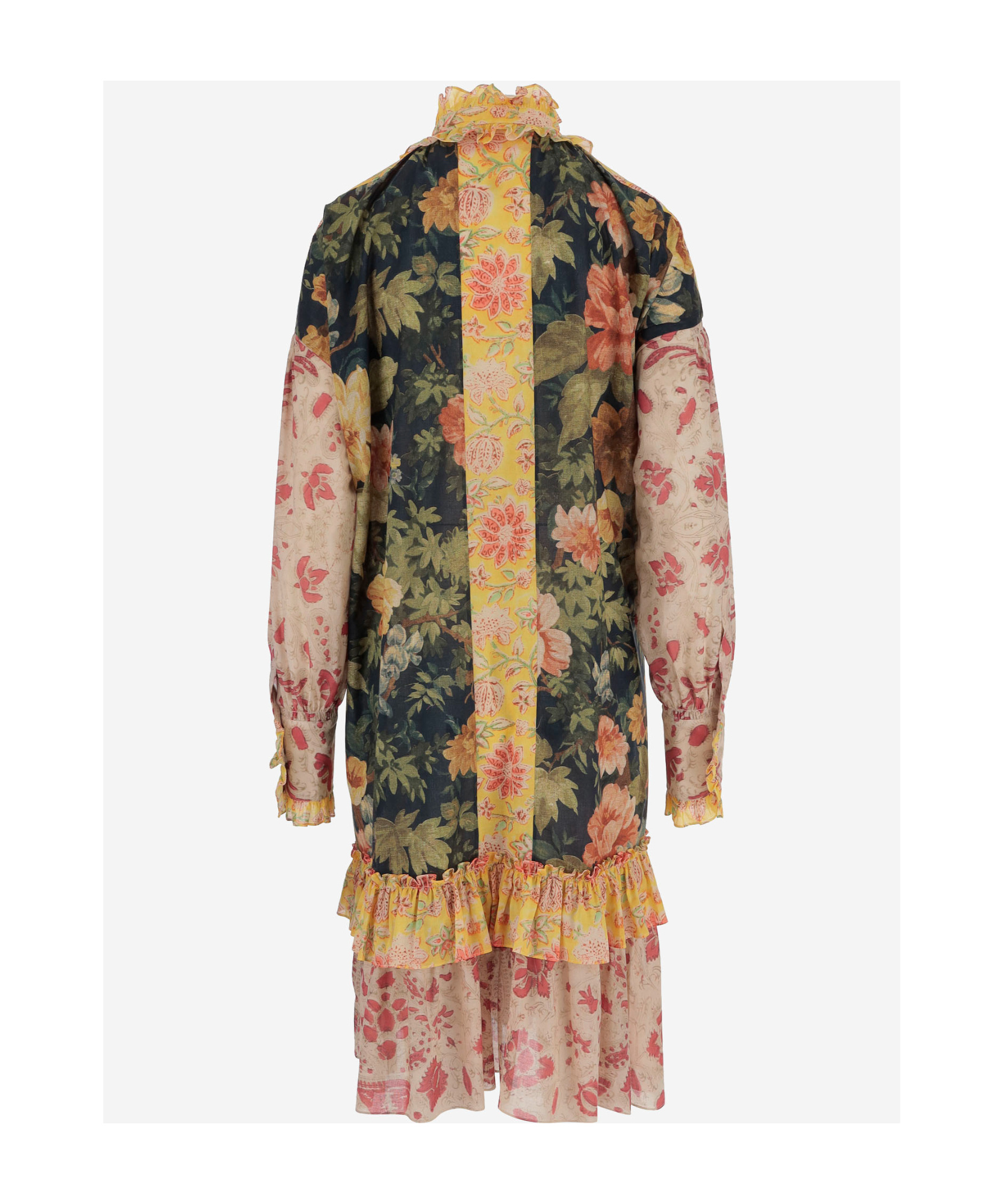 Valentino Voyage Imaginaire Muslin Short Dress In Multicolour