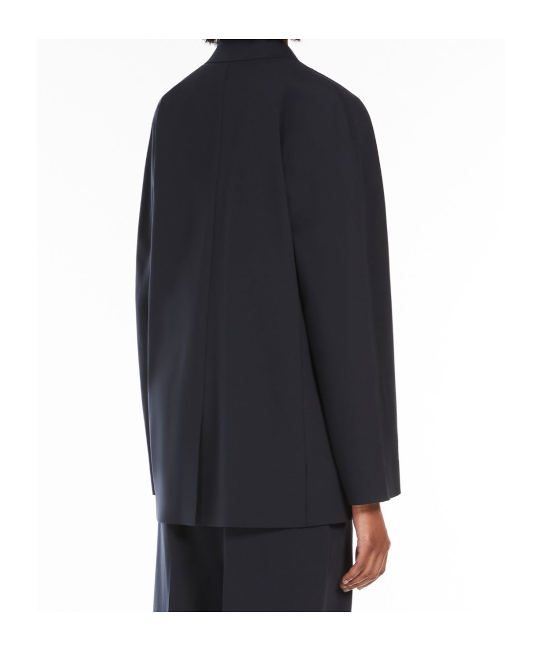 Max Mara Long-sleeved Suit Coat In Black