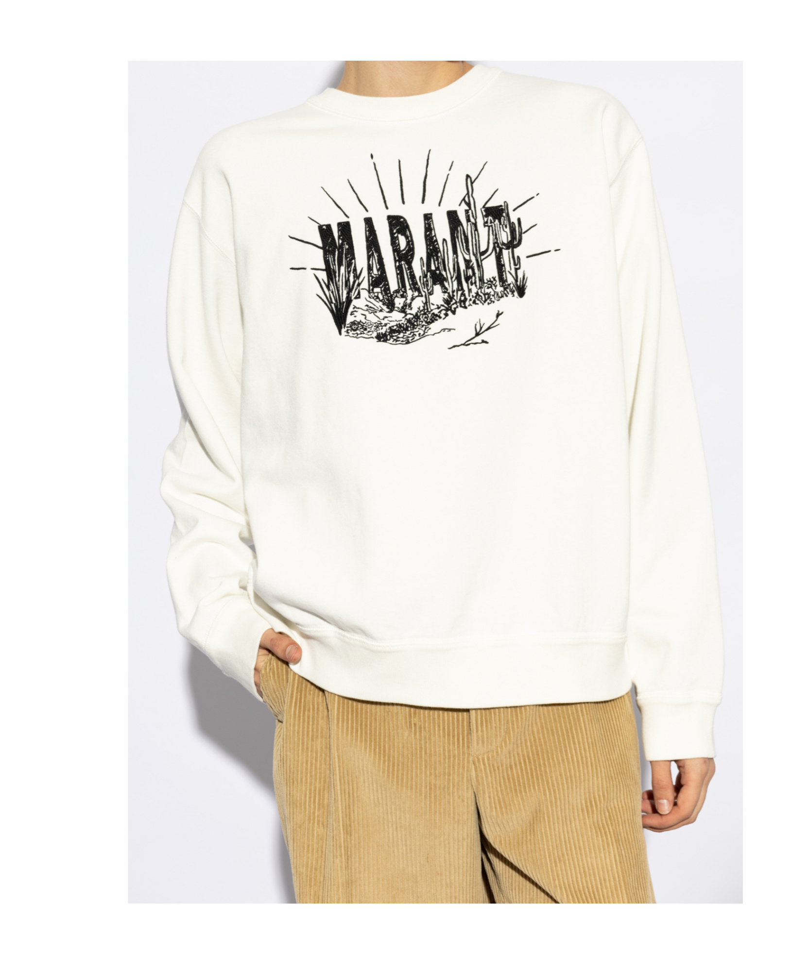 Isabel Marant Long-sleeved Sweater In White