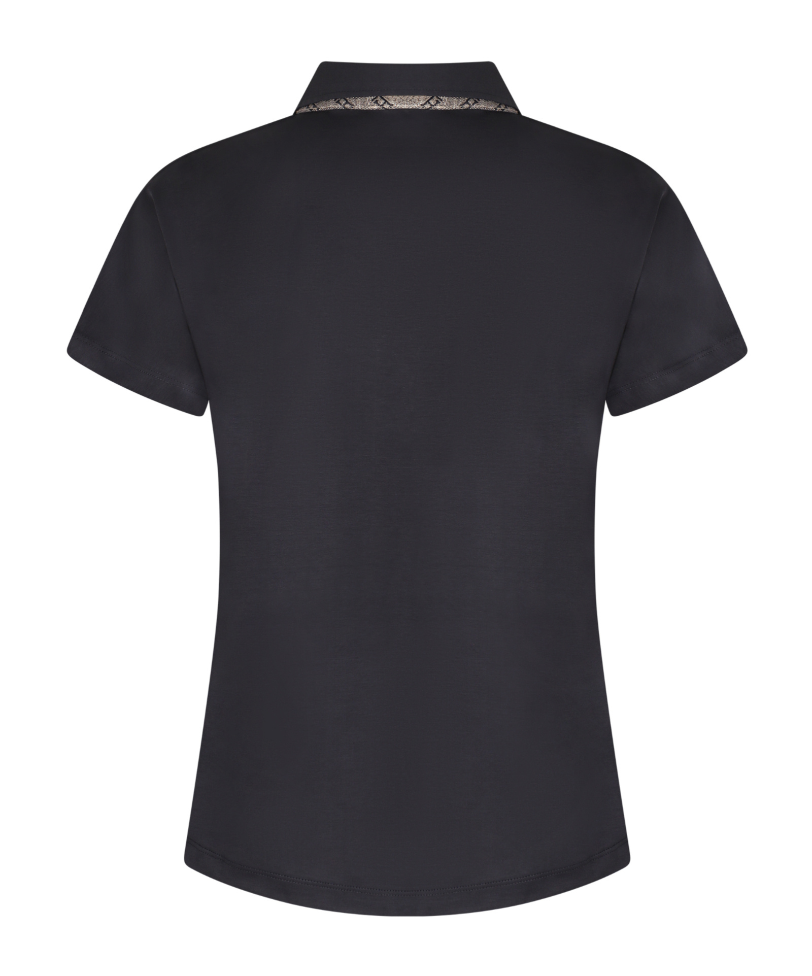 Herno Short Sleeve Cotton Polo Shirt In Black