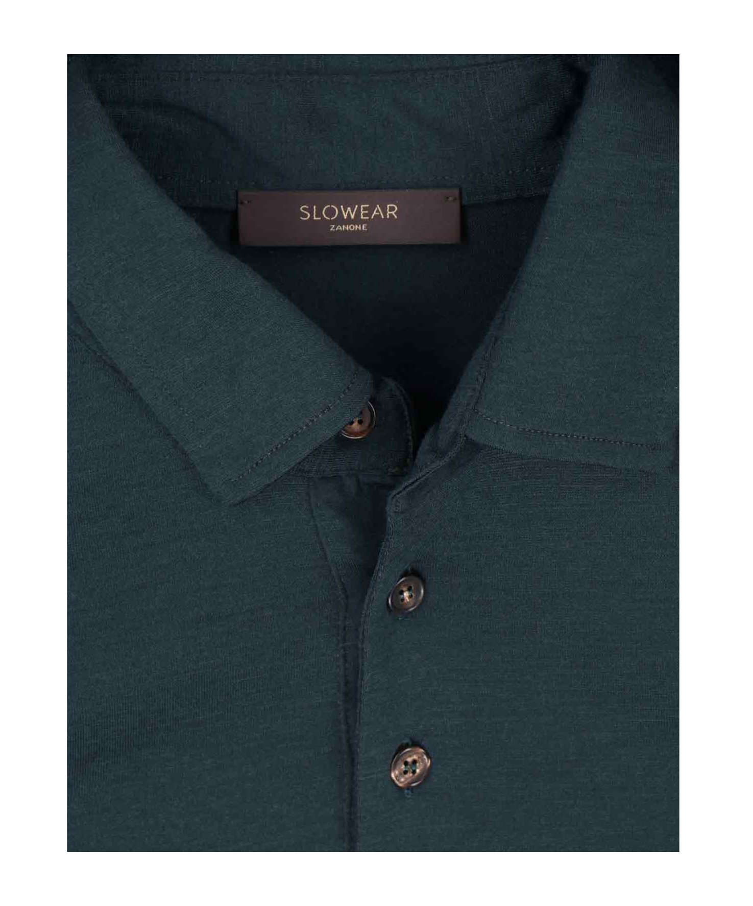 Zanone Long Sleeve Fitted Crewneck Sweater In Green