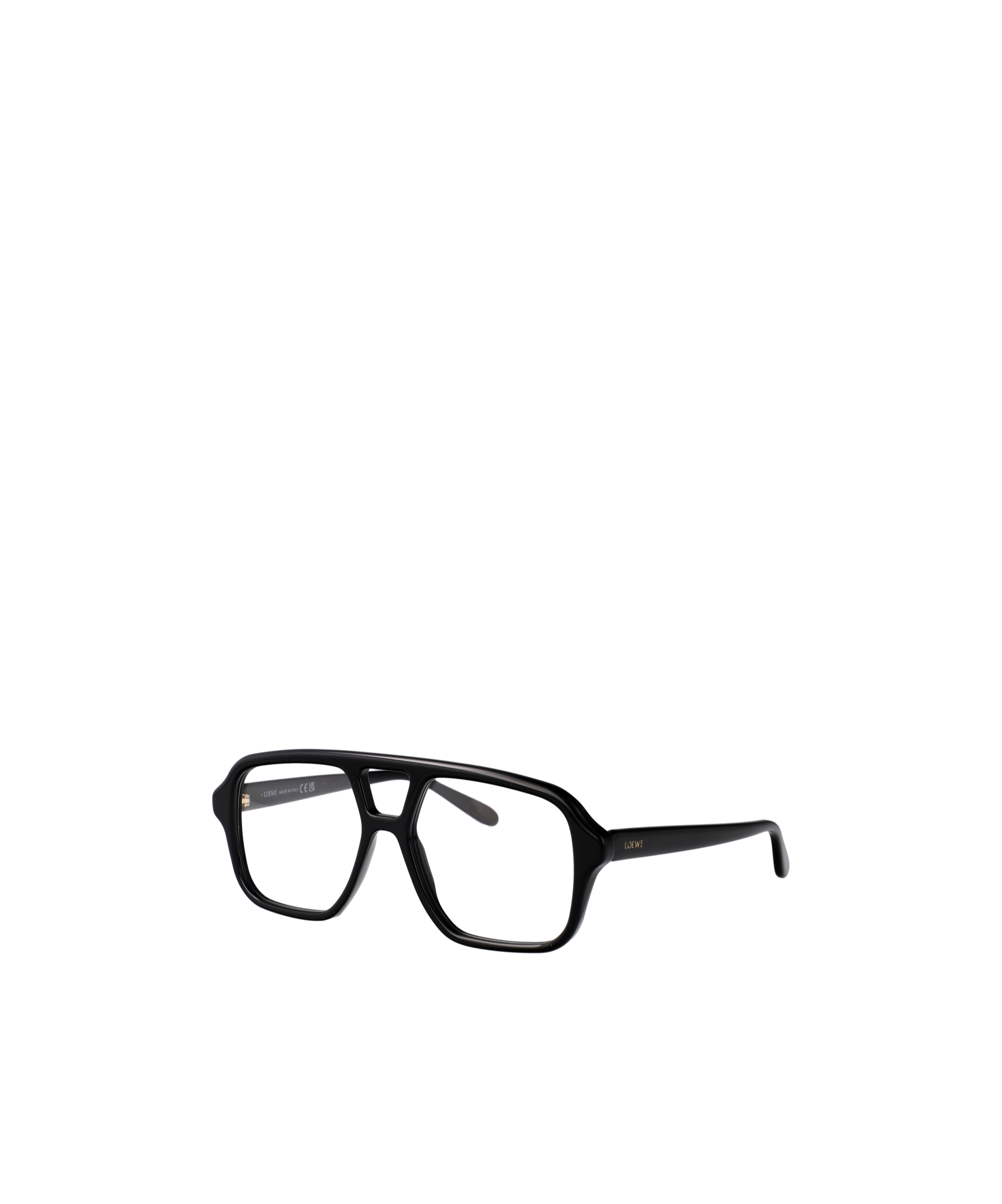 Loewe Slim Aviator-frame Acetate Glasses In Black