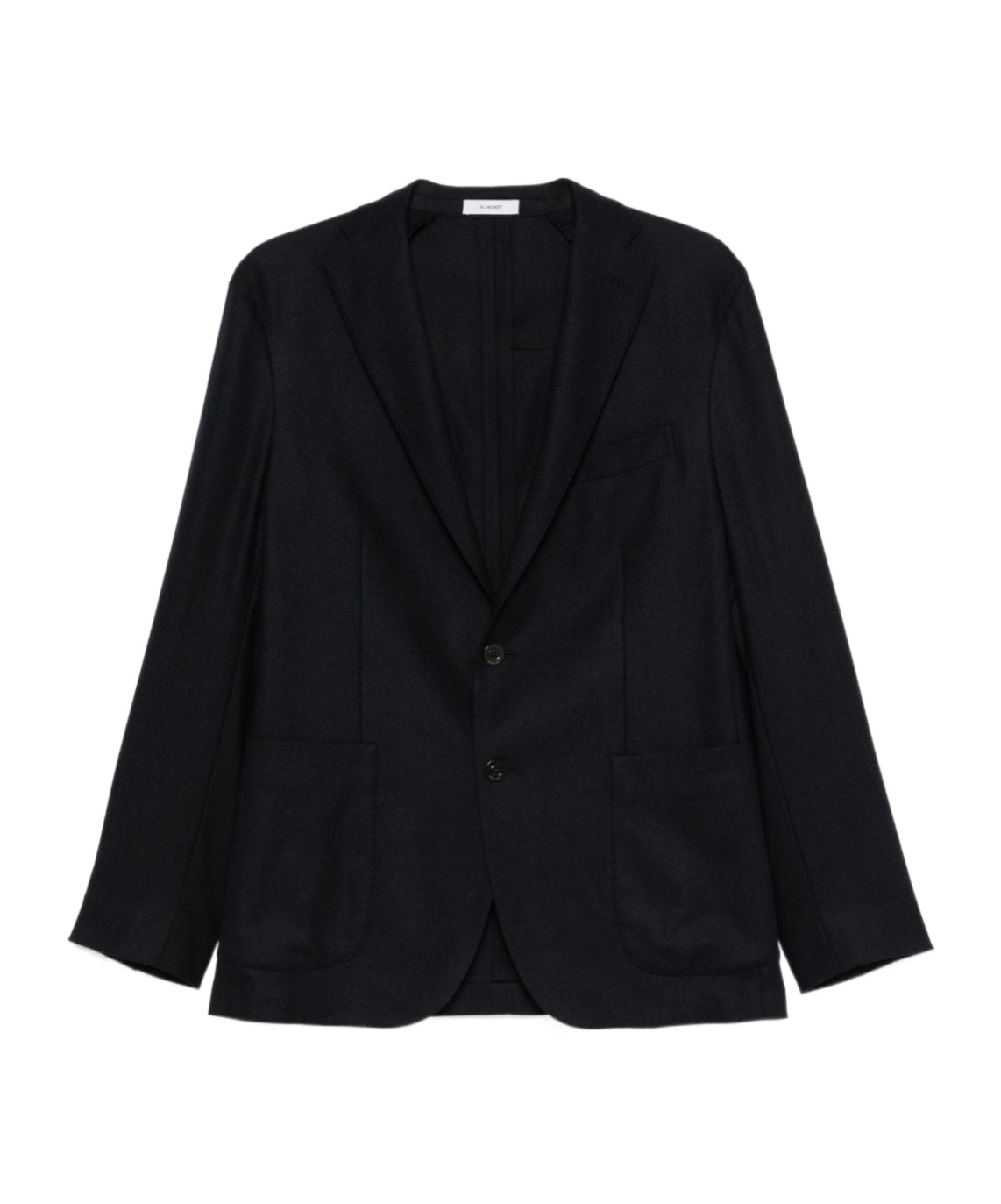 Boglioli Single-breasted Wool Blazer In Black