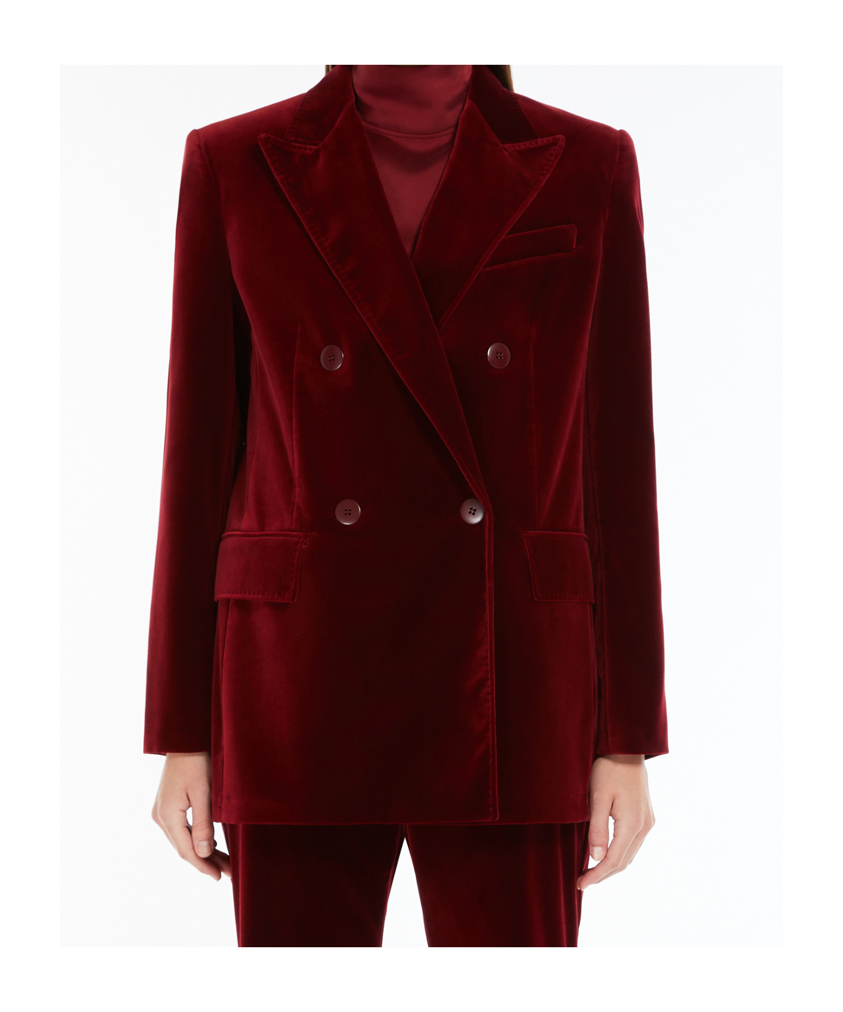 Max Mara Long-sleeved Suit Coat In Brown