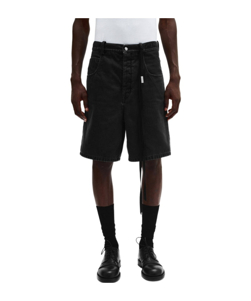 Ann Demeulemeester Belt-loop Shorts In Grey