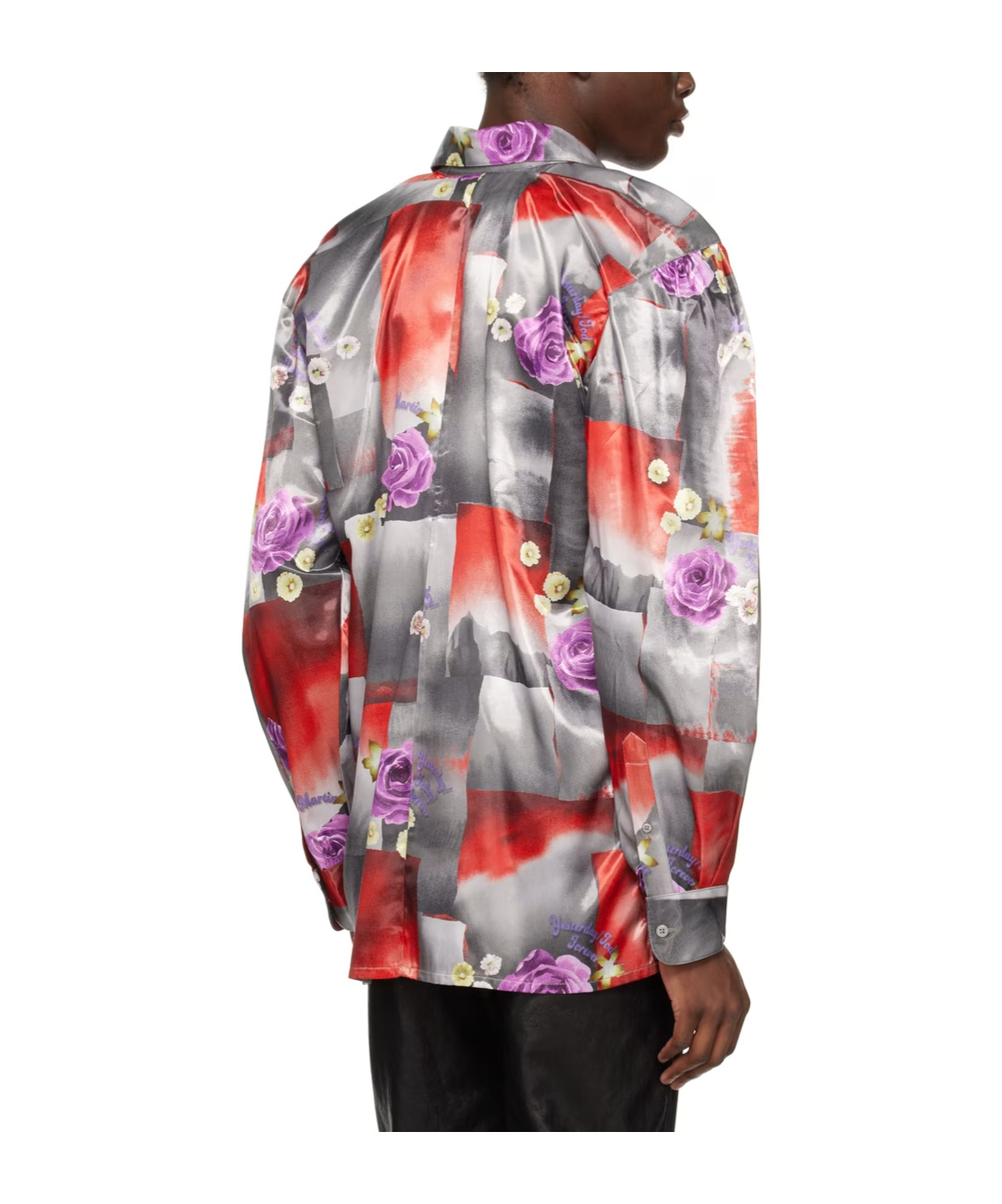 Shop Martine Rose Classic Patterned Shirt In Gray