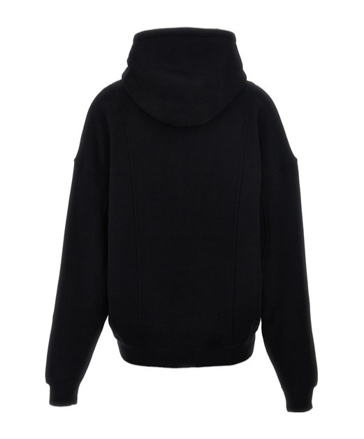 Saint Laurent Camionneur Molleton Hoodie In Black