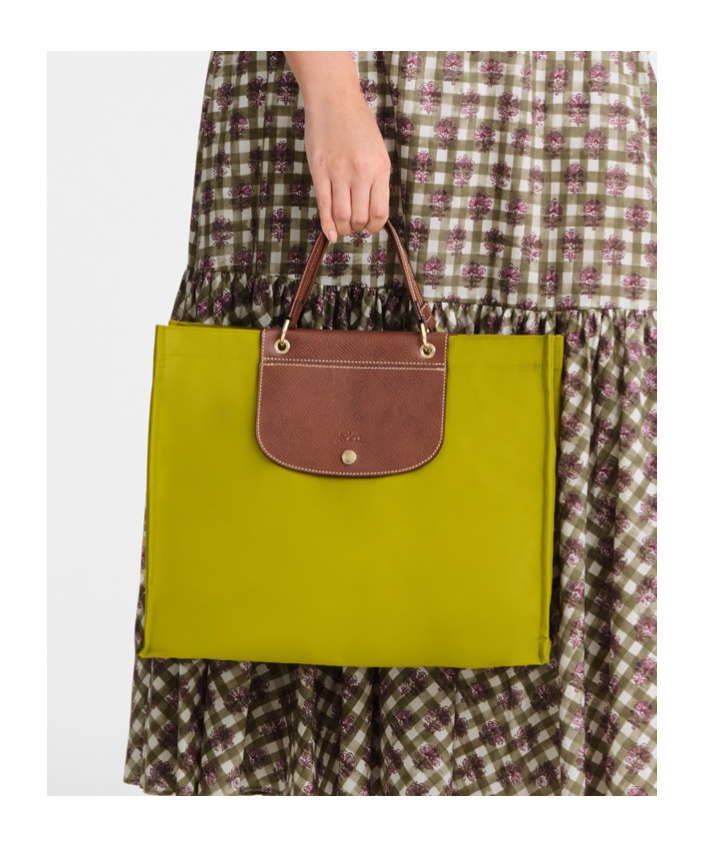 Longchamp Double-handle Handbag In Yellow