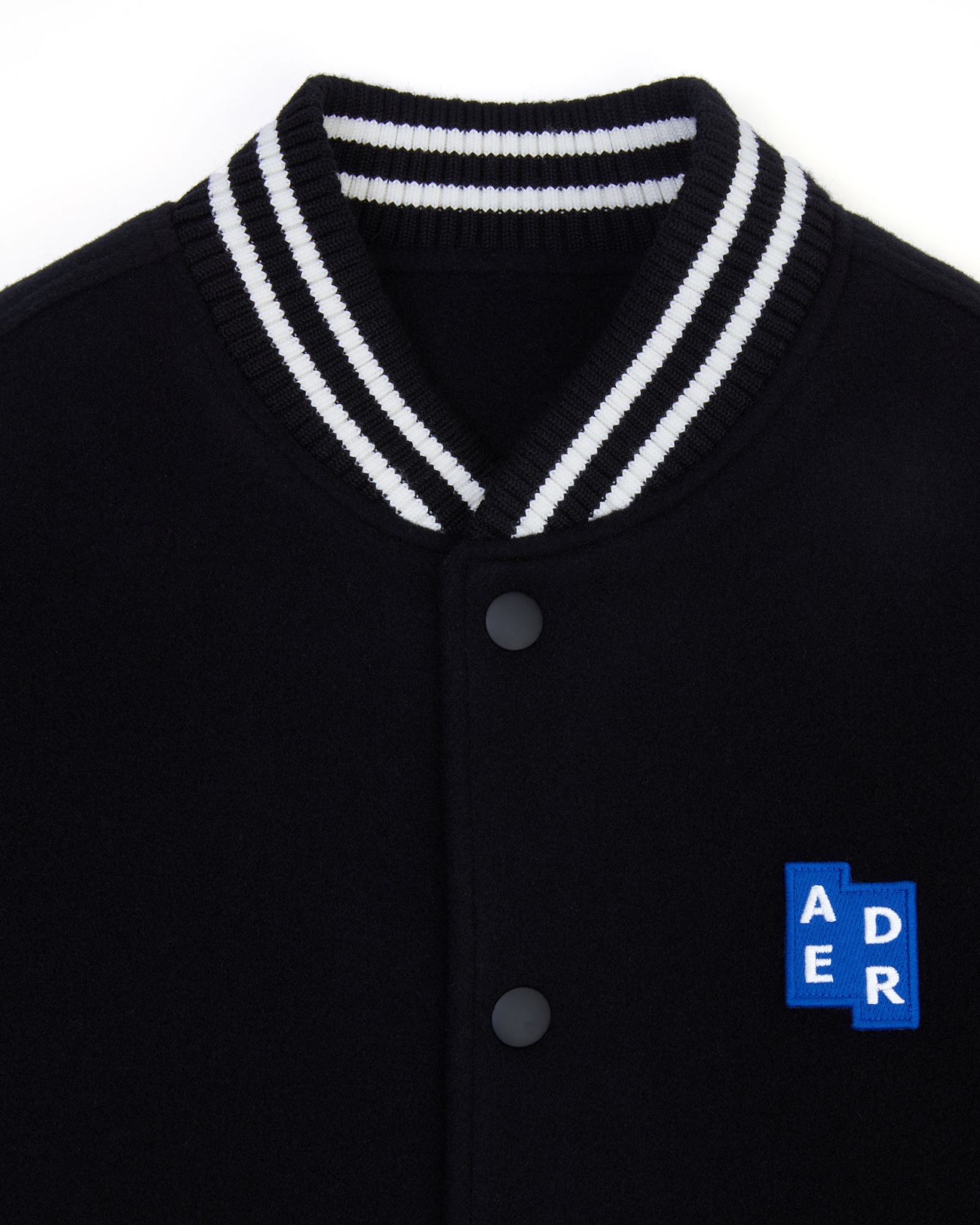 Ader Error Significant Collection Trs Tag Logo Baseball Cotton Clothing In Black