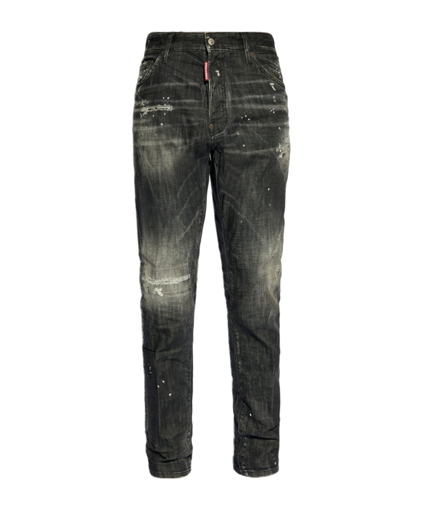 Dsquared2 Dsquared Men Jeans With A Lived-in Effect In Black