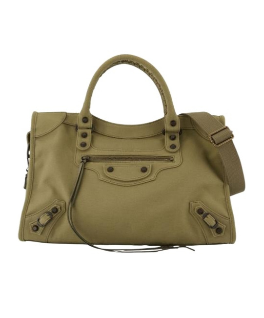 Balenciaga Le City Medium Shoulder Bag In Green