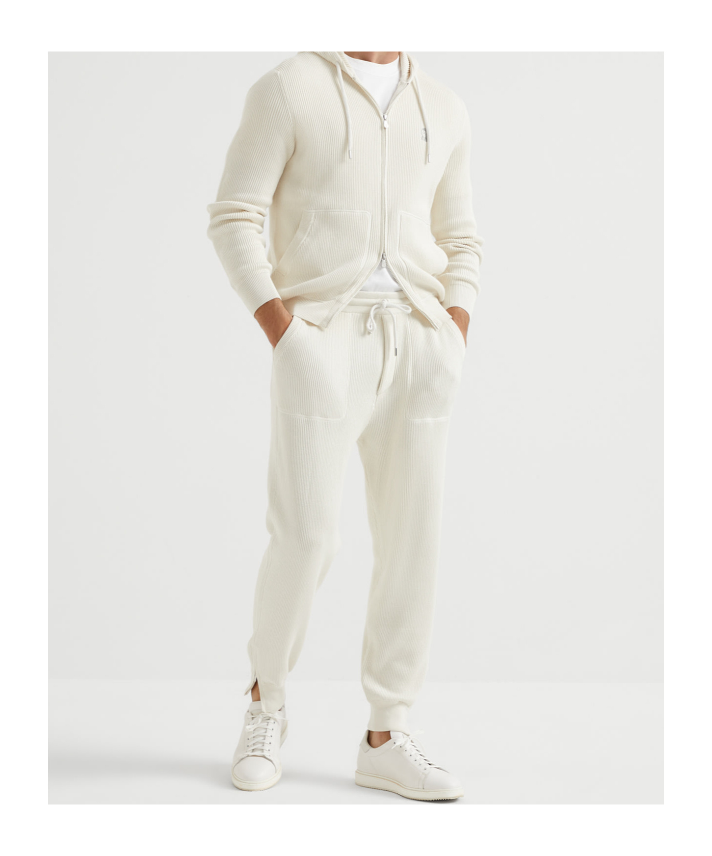 BRUNELLO CUCINELLI COTTON TRACK PANTS