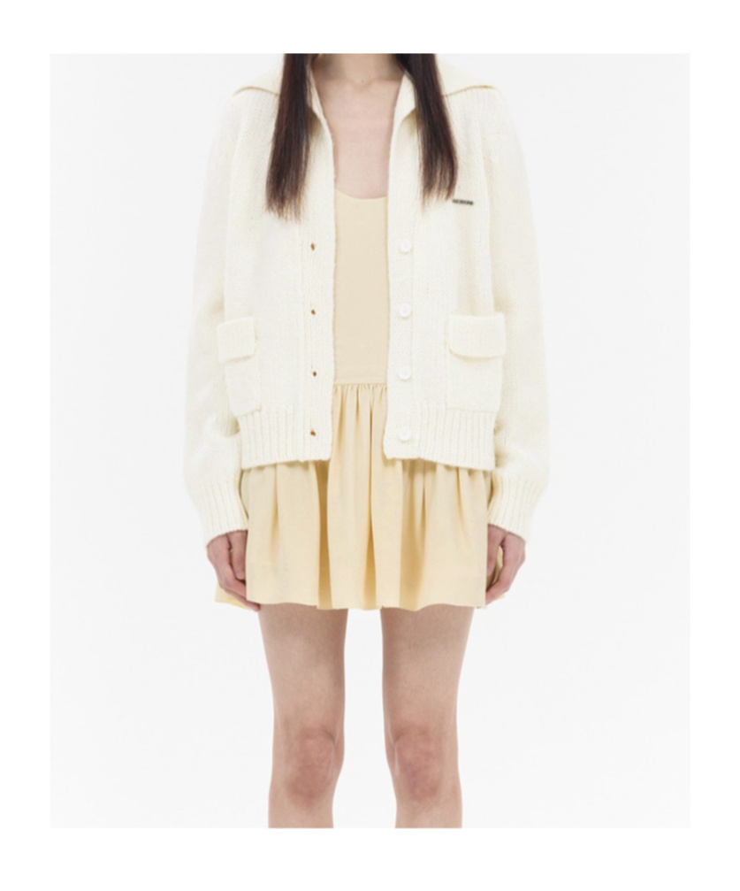 We11 Done Rib Long-sleeved Sweater In White