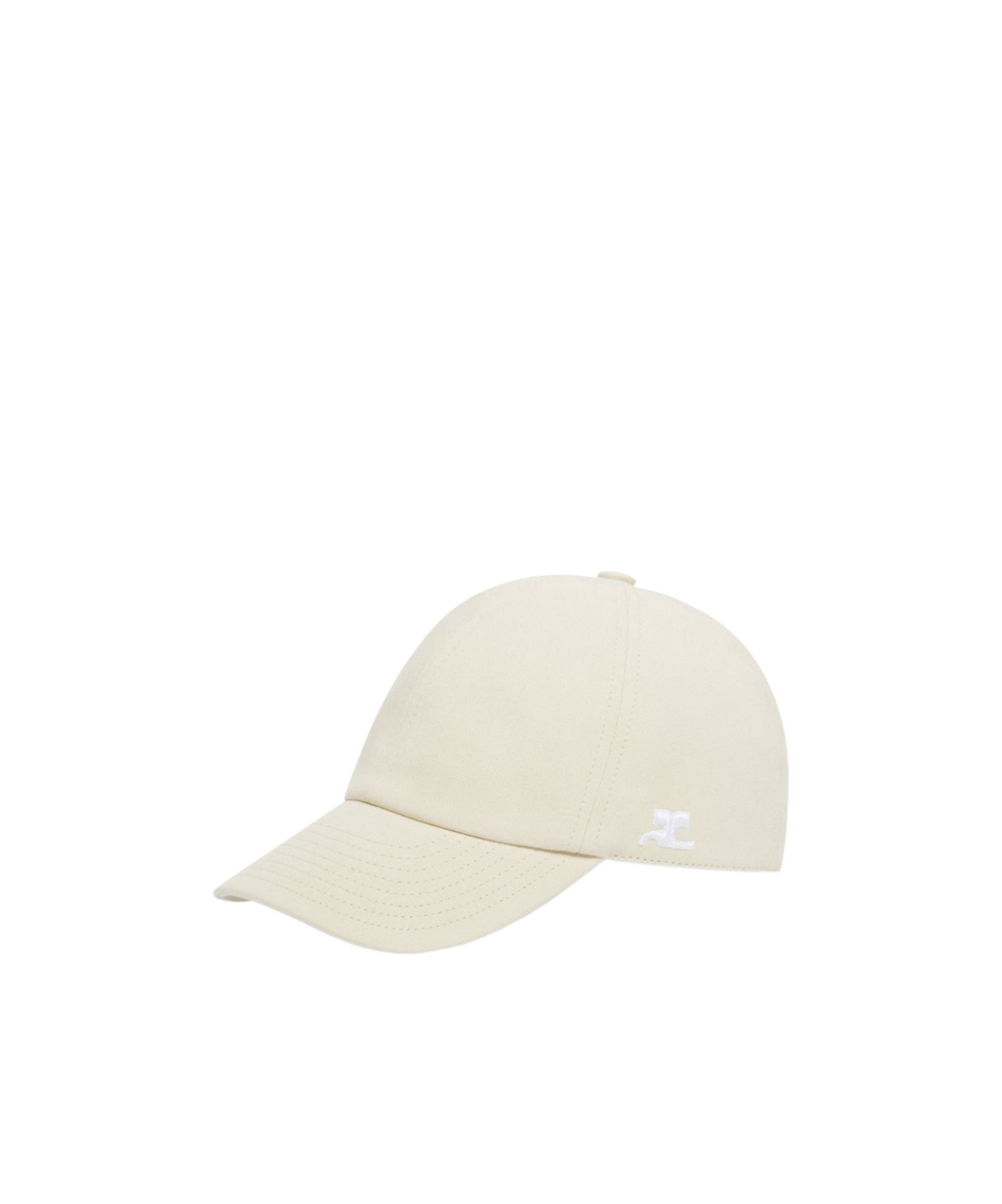 Courrèges Adjustable Hat In White