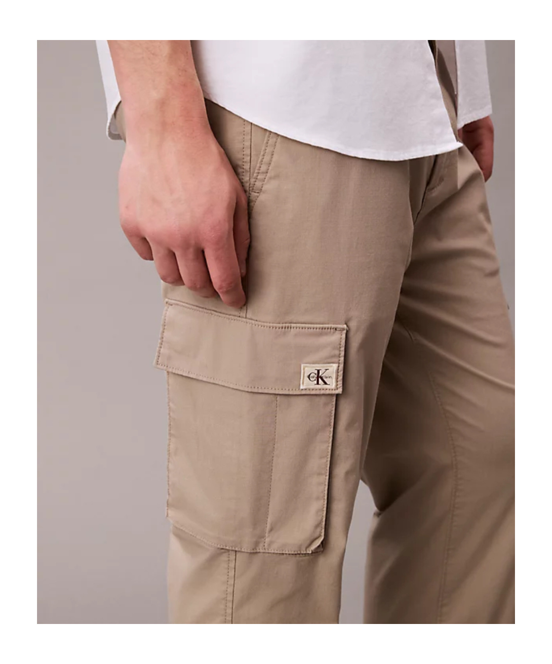 Calvin Klein Jeans Est.1978 Skinny Ripstop Cargo Pants In Brown