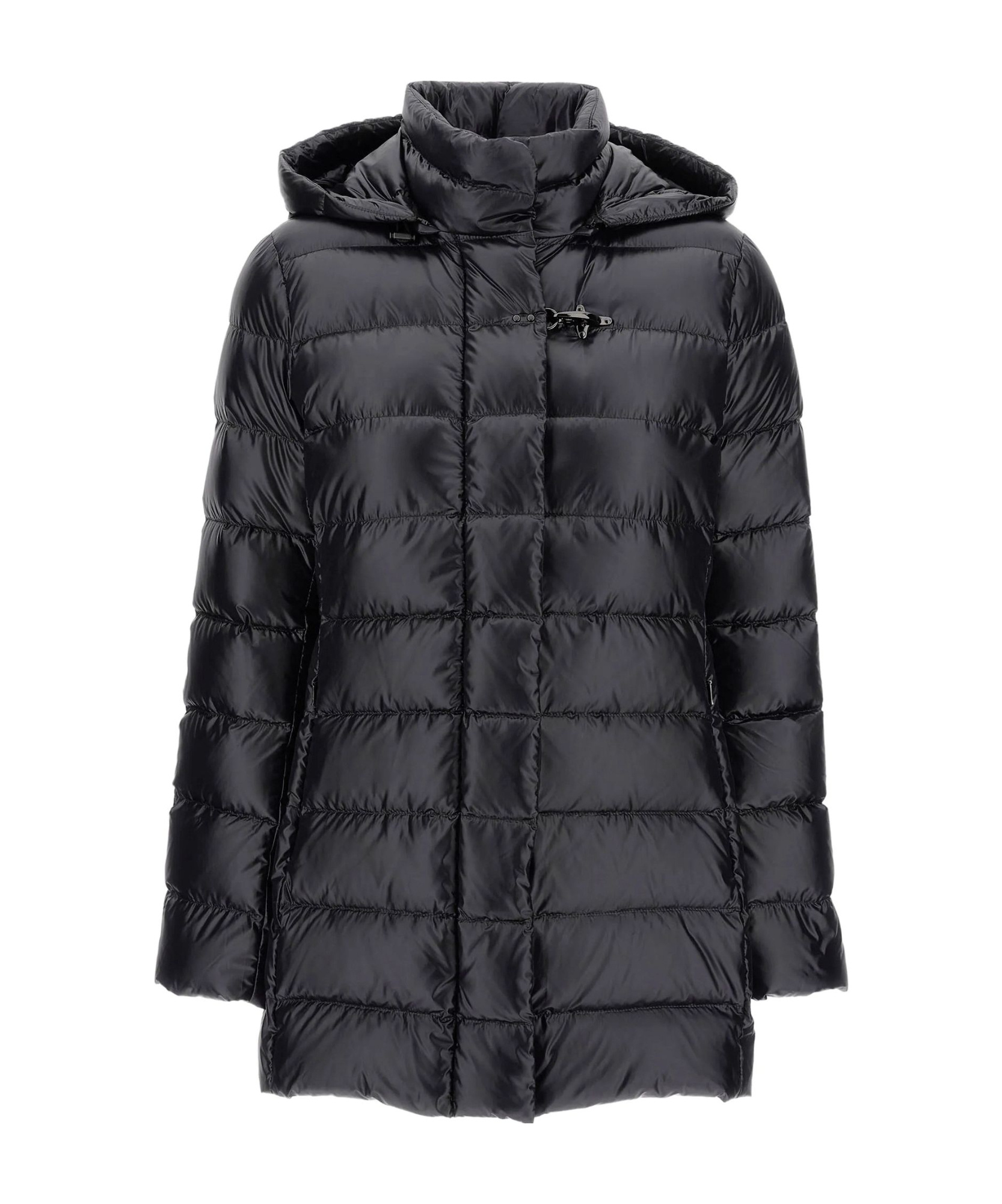 Fay Long-sleeved Down Jacket In Black