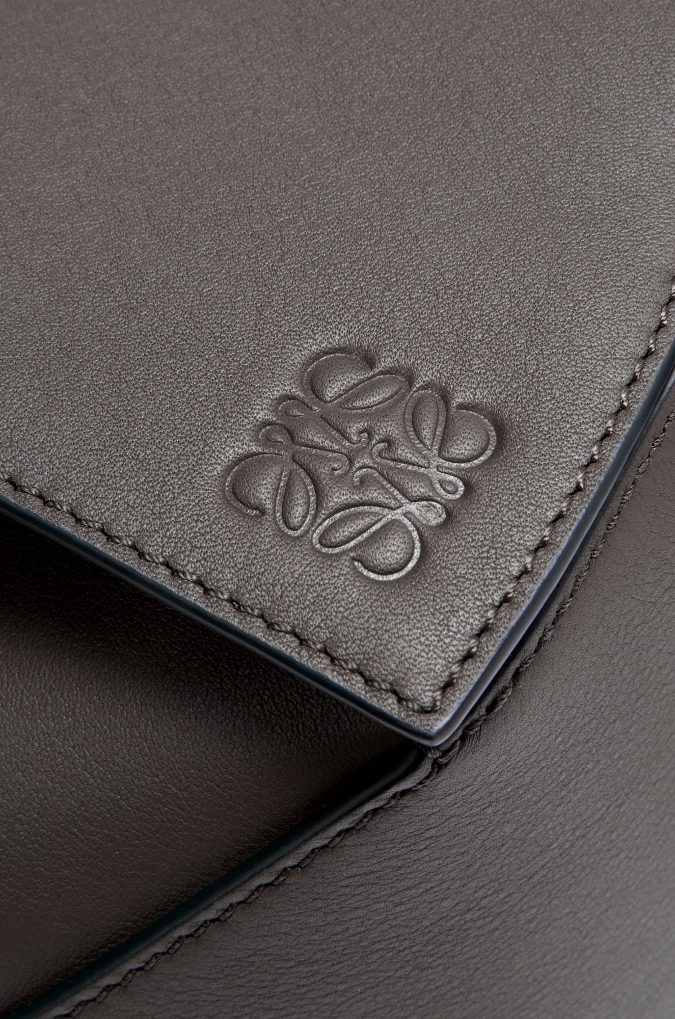 Loewe Small Leather Puzzle Belt Bag In Gray